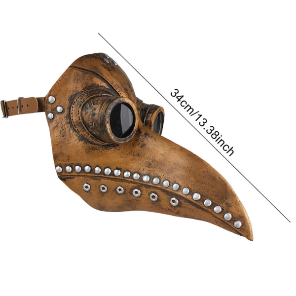 Plague Doctor Mask Black Beak Mask for Halloween Cosplay - Clothing, Menswear
