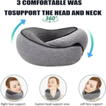 Travel Pillow, Travel Neck Pillow Memory Foam Travel Pillow 2024 New Travel Pillow Suitable for Travel, Airplanes, Cars and Offices