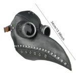 Plague Doctor Mask Black Beak Mask for Halloween Cosplay - Clothing, Menswear