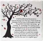 A Limb Has Fallen from The Family Tree Sympathy Plaque with Wooden Stand