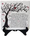 A Limb Has Fallen from The Family Tree Sympathy Plaque with Wooden Stand
