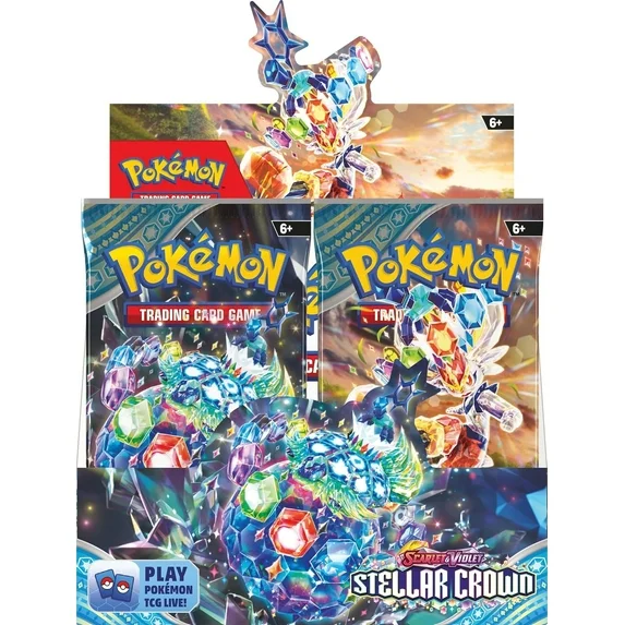Pokemon Trading Card Game: Scarlet and Violet Stellar Crown Booster Box 36 Count